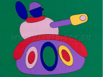 Мозаика "Сложи картинку. Танк" Мозаика "Сложи картинку. Танк"