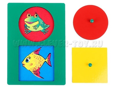 Секретики Лягушонок-Рыбка (круг-квадрат) Секретики Лягушонок-Рыбка (круг-квадрат)