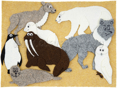 Животные севера с игровым полем Животные севера с игровым полем