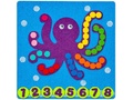 Коврик развивающий "Осьминог" (фетр) Коврик развивающий "Осьминог" (фетр)