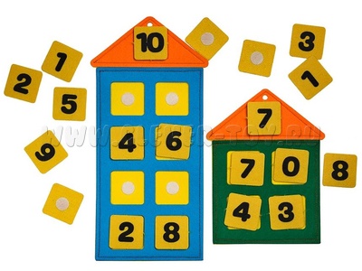 Числовые домики (фетр) Числовые домики (фетр)
