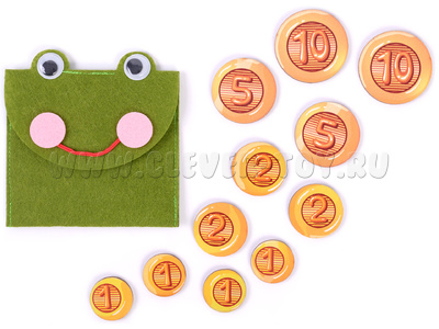 Кошелек с монетами "Лягушка"