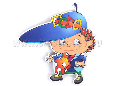 Персонаж малый Крутик По (крепление на Коврограф и магн. основу)