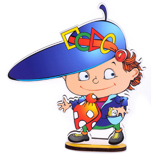 Персонаж средний "Крутик По" (на подставке, крепление на Коврограф) - остатки