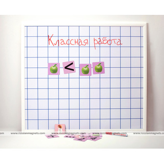 Магнитно-маркерная доска "Клетка" 86 х 75 см