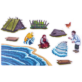 Набор магнитных карточек Сказка о рыбаке и рыбке