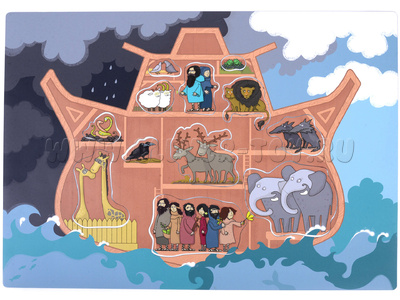 Магнитное развивающее пособие: "Библейские сюжеты: Ноев ковчег"