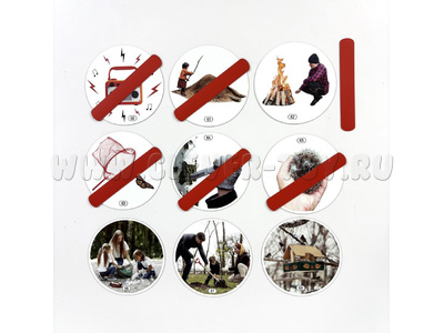 Набор магнитных карточек Правила поведения в лесу (к плакату Лес, тема 5)